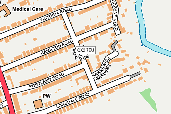 OX2 7EU map - OS OpenMap – Local (Ordnance Survey)