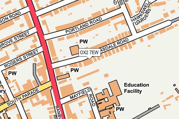 OX2 7EW map - OS OpenMap – Local (Ordnance Survey)