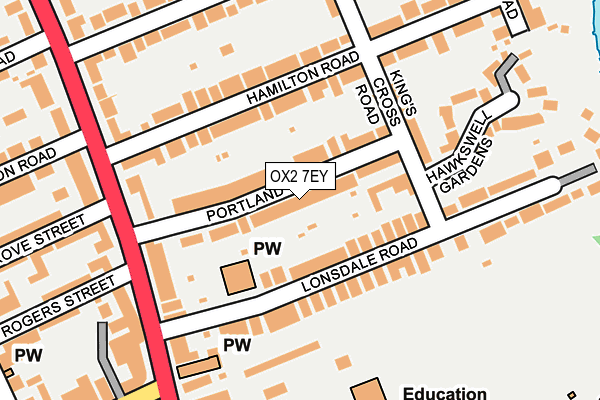 OX2 7EY map - OS OpenMap – Local (Ordnance Survey)