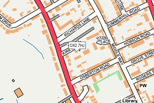 OX2 7HJ map - OS OpenMap – Local (Ordnance Survey)