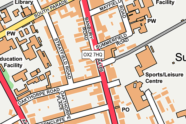 OX2 7HQ map - OS OpenMap – Local (Ordnance Survey)