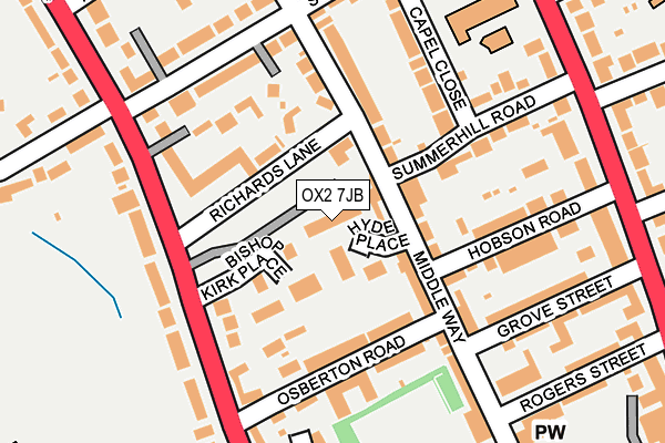 OX2 7JB map - OS OpenMap – Local (Ordnance Survey)