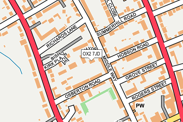 OX2 7JD map - OS OpenMap – Local (Ordnance Survey)