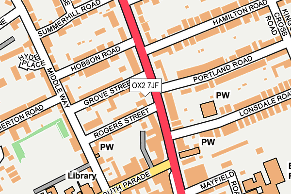 OX2 7JF map - OS OpenMap – Local (Ordnance Survey)