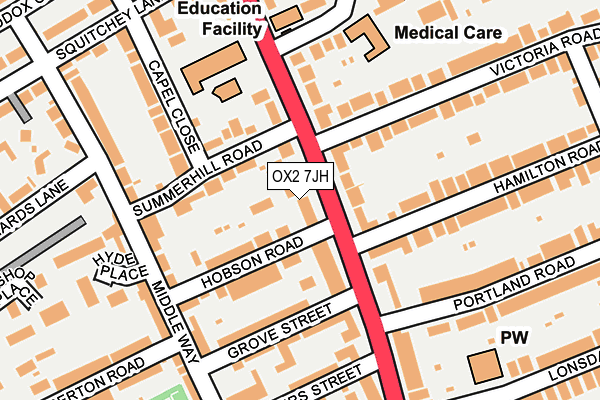 OX2 7JH map - OS OpenMap – Local (Ordnance Survey)