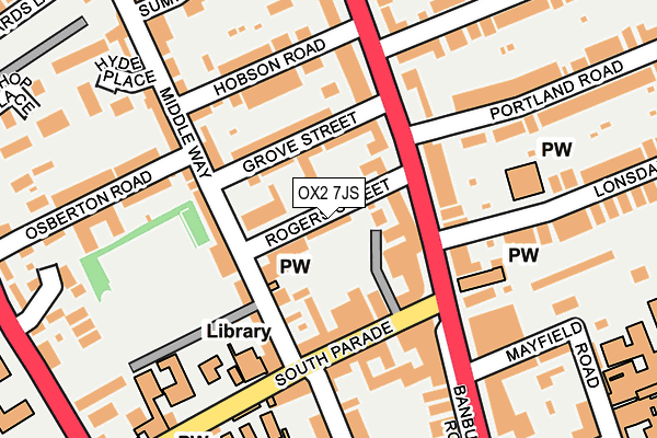 OX2 7JS map - OS OpenMap – Local (Ordnance Survey)