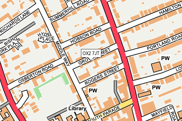 OX2 7JT map - OS OpenMap – Local (Ordnance Survey)