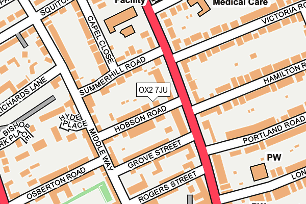 OX2 7JU map - OS OpenMap – Local (Ordnance Survey)