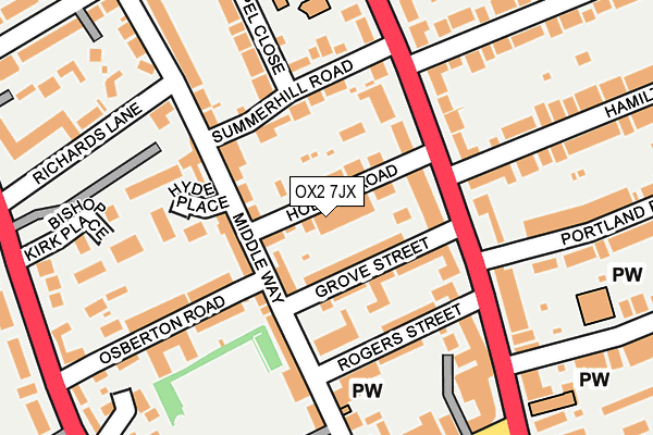 OX2 7JX map - OS OpenMap – Local (Ordnance Survey)