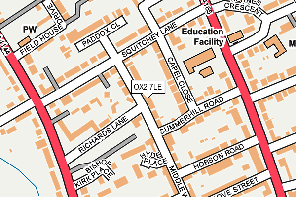 OX2 7LE map - OS OpenMap – Local (Ordnance Survey)