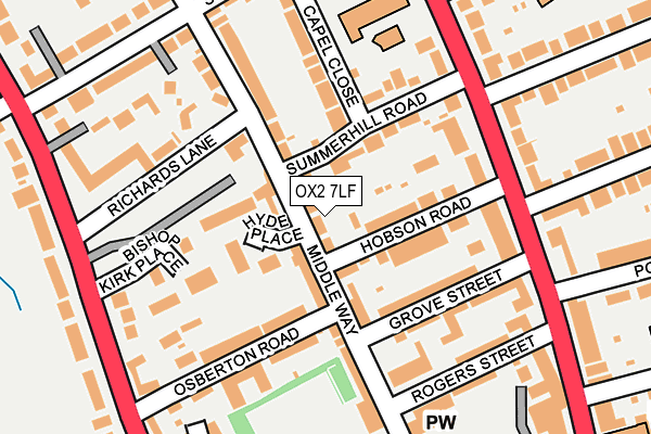 OX2 7LF map - OS OpenMap – Local (Ordnance Survey)