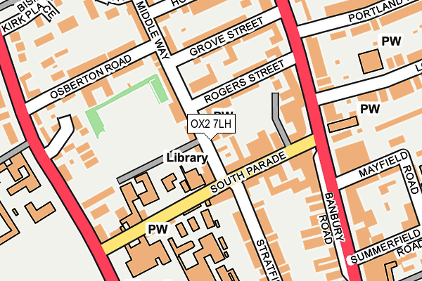 OX2 7LH map - OS OpenMap – Local (Ordnance Survey)