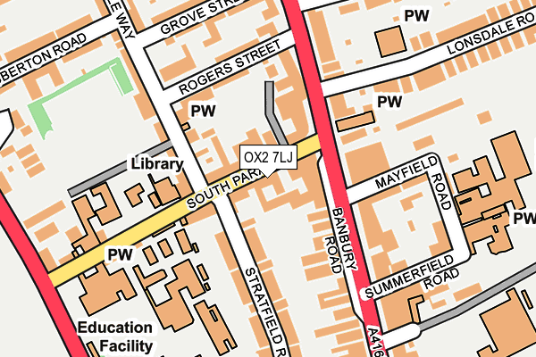 OX2 7LJ map - OS OpenMap – Local (Ordnance Survey)