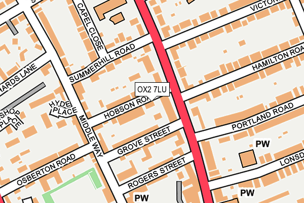 OX2 7LU map - OS OpenMap – Local (Ordnance Survey)