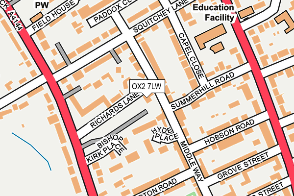 OX2 7LW map - OS OpenMap – Local (Ordnance Survey)