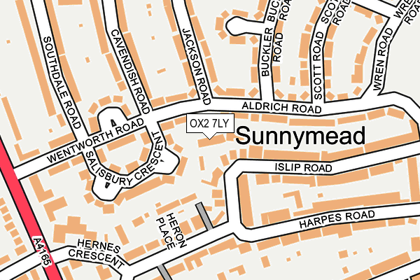 OX2 7LY map - OS OpenMap – Local (Ordnance Survey)