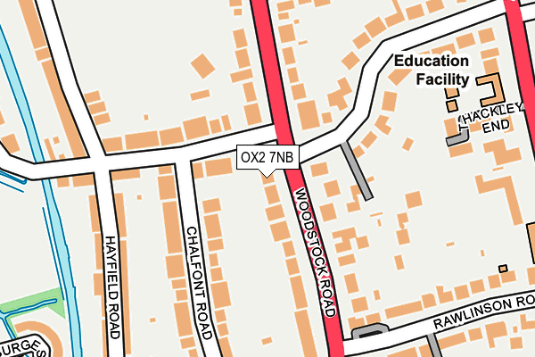 OX2 7NB map - OS OpenMap – Local (Ordnance Survey)