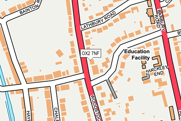 OX2 7NF map - OS OpenMap – Local (Ordnance Survey)