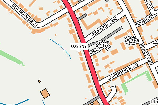 OX2 7NY map - OS OpenMap – Local (Ordnance Survey)