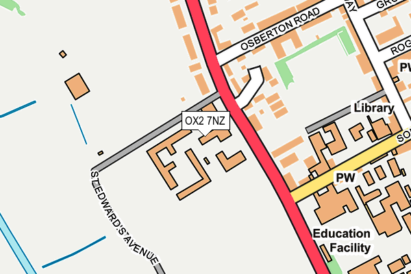 OX2 7NZ map - OS OpenMap – Local (Ordnance Survey)