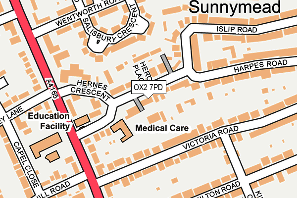 OX2 7PD map - OS OpenMap – Local (Ordnance Survey)