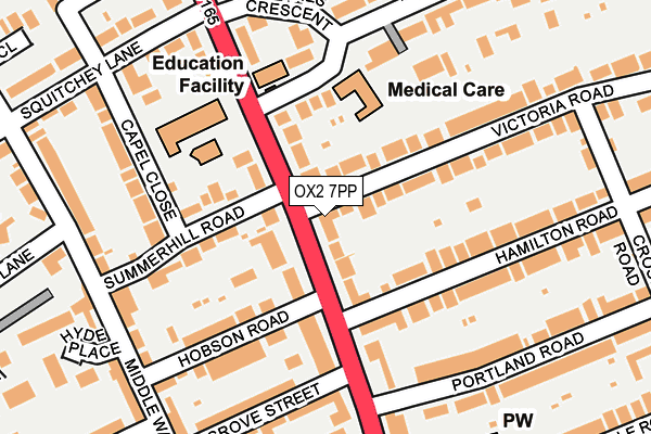 Map of SUMMERTOWN CLINIC LIMITED at local scale
