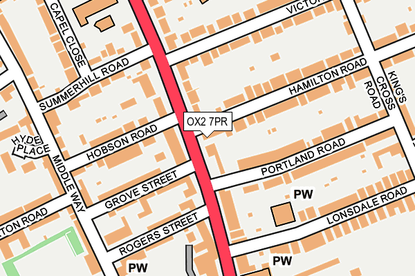 OX2 7PR map - OS OpenMap – Local (Ordnance Survey)