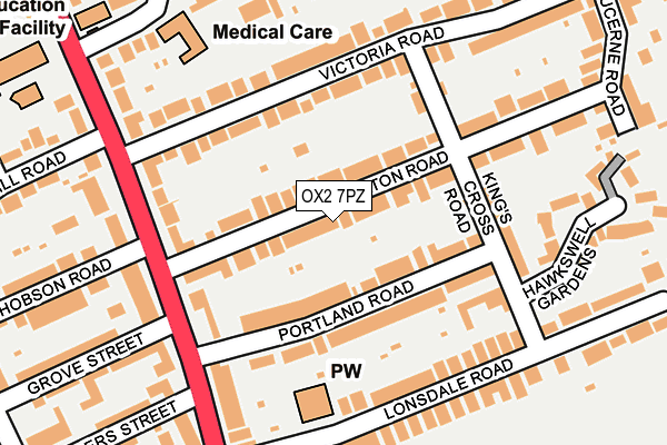 OX2 7PZ map - OS OpenMap – Local (Ordnance Survey)