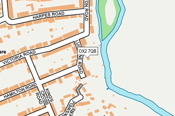 OX2 7QB map - OS OpenMap – Local (Ordnance Survey)