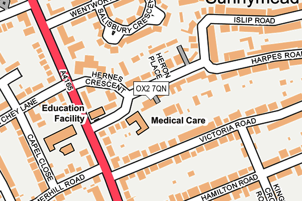 OX2 7QN map - OS OpenMap – Local (Ordnance Survey)