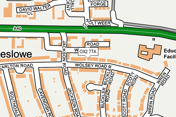 OX2 7TA map - OS OpenMap – Local (Ordnance Survey)