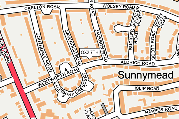 OX2 7TH map - OS OpenMap – Local (Ordnance Survey)