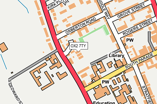 OX2 7TY map - OS OpenMap – Local (Ordnance Survey)