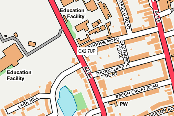 OX2 7UP map - OS OpenMap – Local (Ordnance Survey)