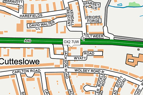 OX2 7UW map - OS OpenMap – Local (Ordnance Survey)