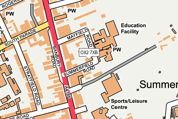 OX2 7XB map - OS OpenMap – Local (Ordnance Survey)