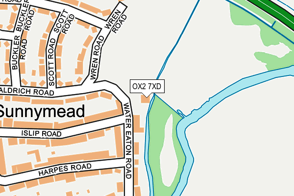 OX2 7XD map - OS OpenMap – Local (Ordnance Survey)