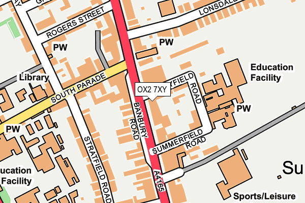 OX2 7XY map - OS OpenMap – Local (Ordnance Survey)