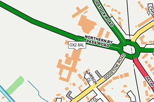 OX2 8AL map - OS OpenMap – Local (Ordnance Survey)