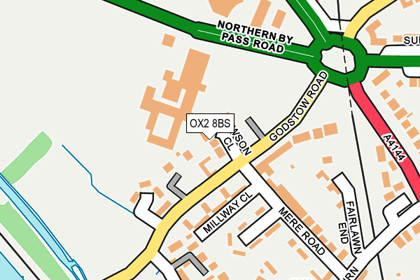 OX2 8BS map - OS OpenMap – Local (Ordnance Survey)