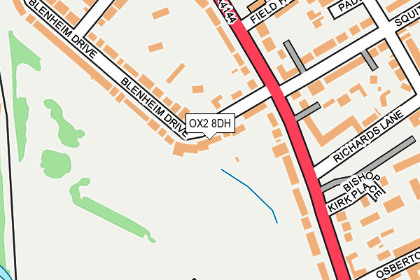 OX2 8DH map - OS OpenMap – Local (Ordnance Survey)