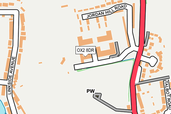 OX2 8DR map - OS OpenMap – Local (Ordnance Survey)