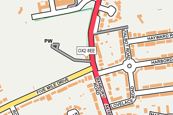 OX2 8EE map - OS OpenMap – Local (Ordnance Survey)