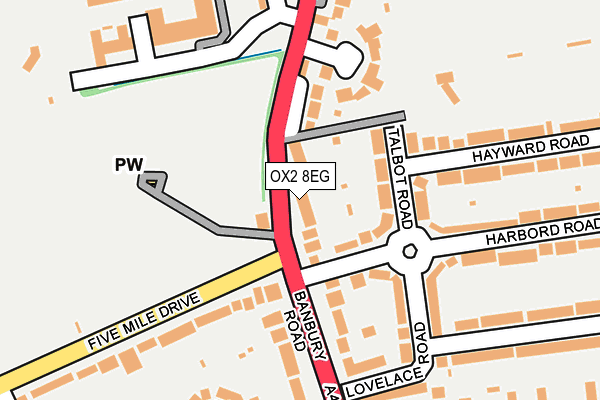 OX2 8EG map - OS OpenMap – Local (Ordnance Survey)