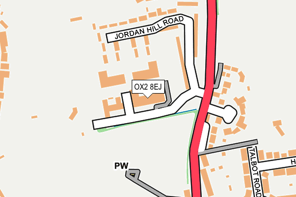 OX2 8EJ map - OS OpenMap – Local (Ordnance Survey)
