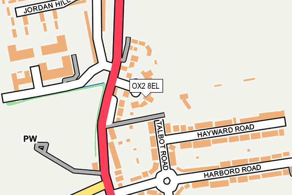 OX2 8EL map - OS OpenMap – Local (Ordnance Survey)