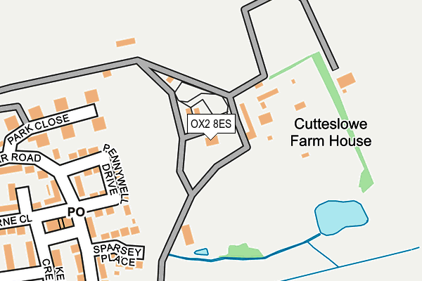 OX2 8ES map - OS OpenMap – Local (Ordnance Survey)