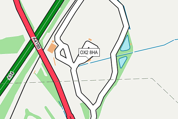 OX2 8HA map - OS OpenMap – Local (Ordnance Survey)