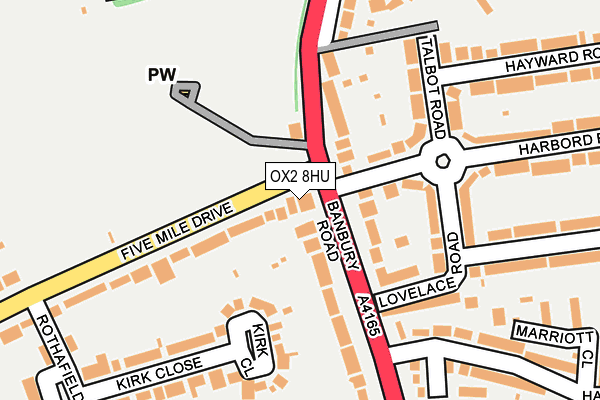 OX2 8HU map - OS OpenMap – Local (Ordnance Survey)