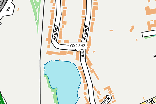 OX2 8HZ map - OS OpenMap – Local (Ordnance Survey)